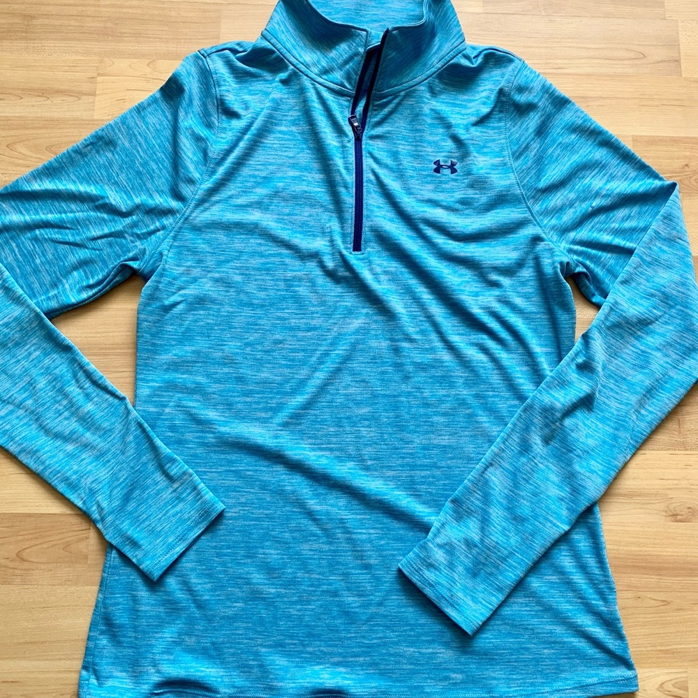 Women’s Under Armour 1/4 Zip Semi Fitted Heat Gear Sweater Jacket - Picture 1 of 2